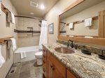 Mammoth West 135: Second Bathroom with Shower/Tub Combo